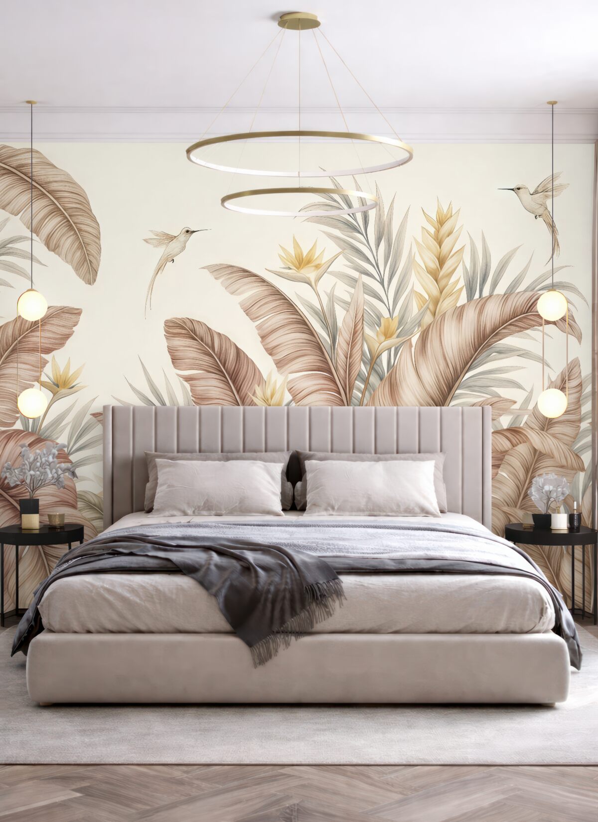 Fototapeta Tropikalna wytworność w subtelnych tonach.