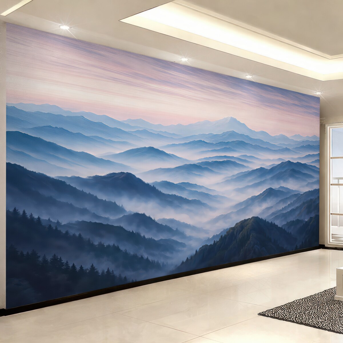 Fototapeta Ciche warstwy błękitnych gór