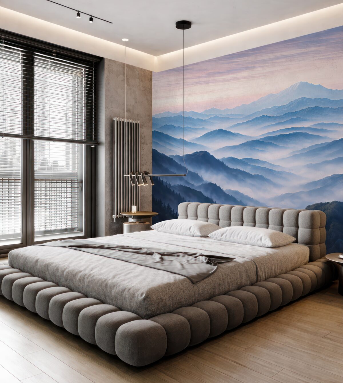 Fototapeta Ciche warstwy błękitnych gór