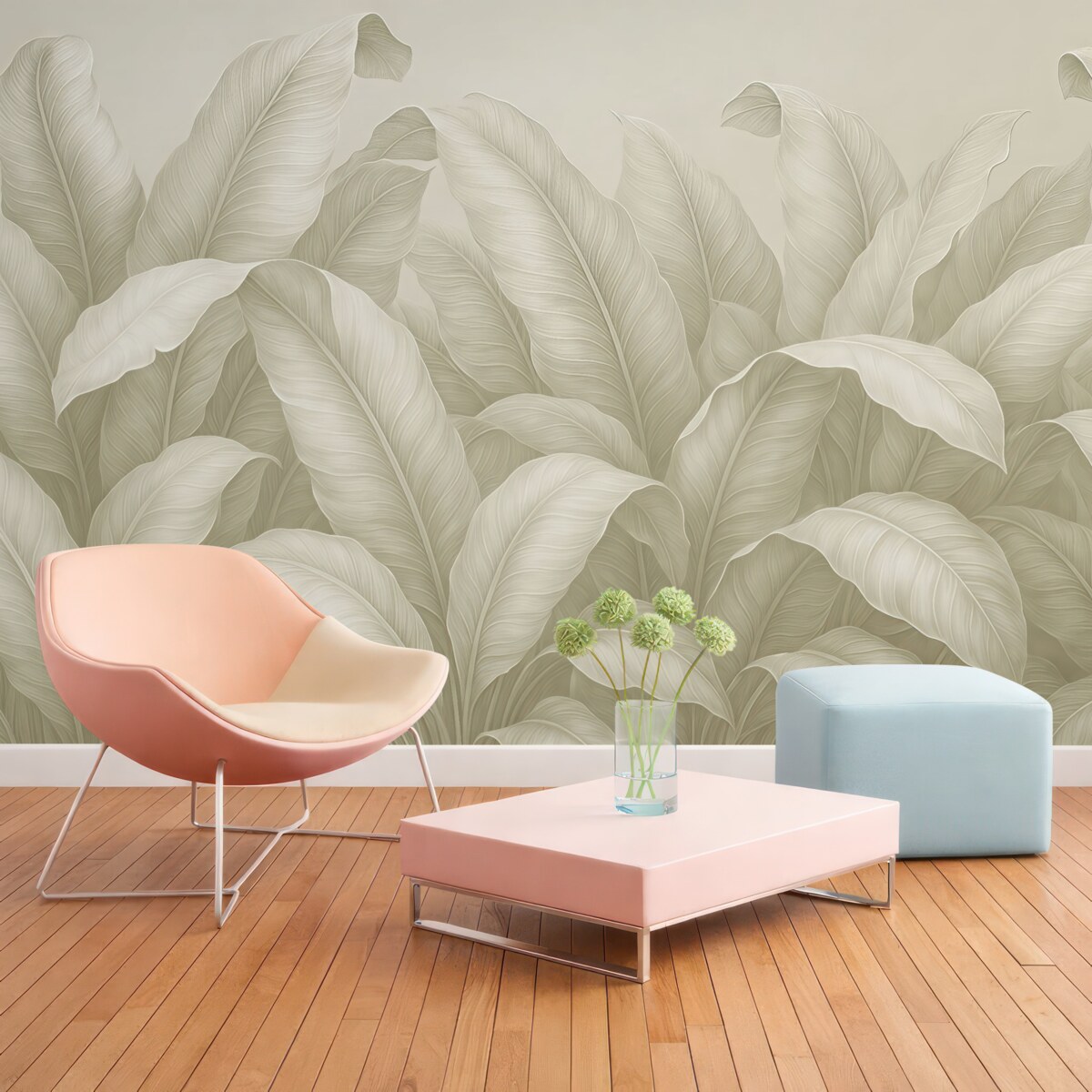 Fototapeta Standardowe szare liście