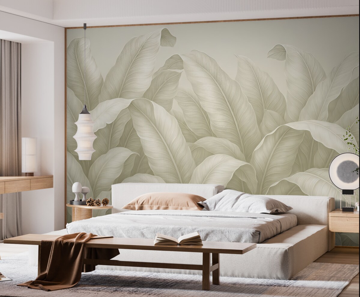 Fototapeta Standardowe szare liście