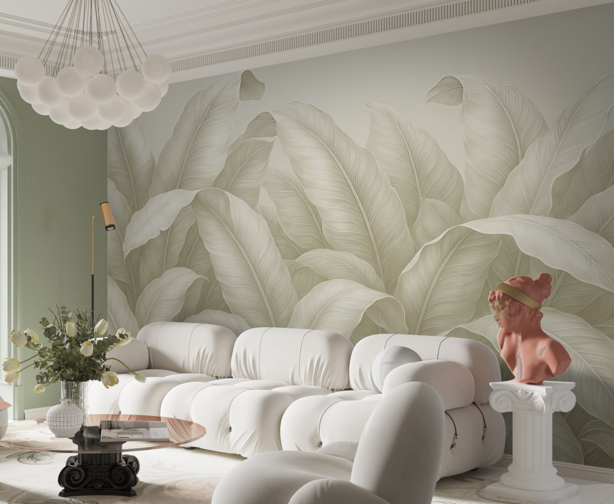 Fototapeta Standardowe szare liście