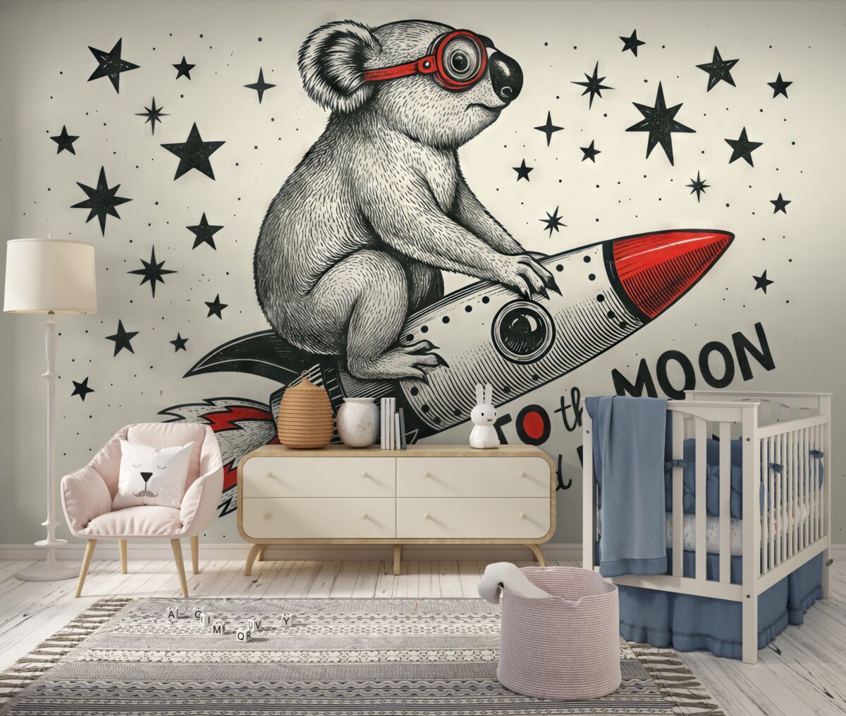 Fototapeta Kosmiczna podróż Koali czeka na ciebie.