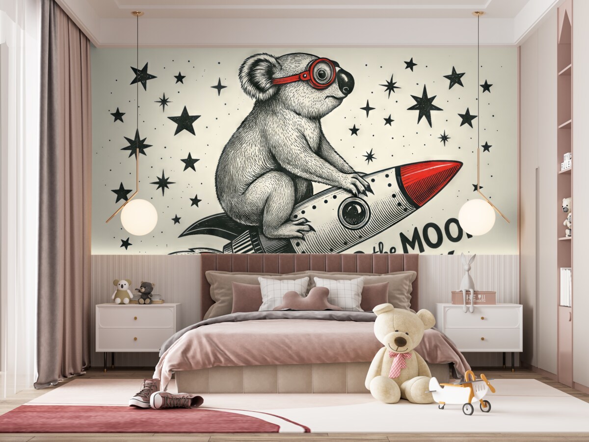 Fototapeta Kosmiczna podróż Koali czeka na ciebie.