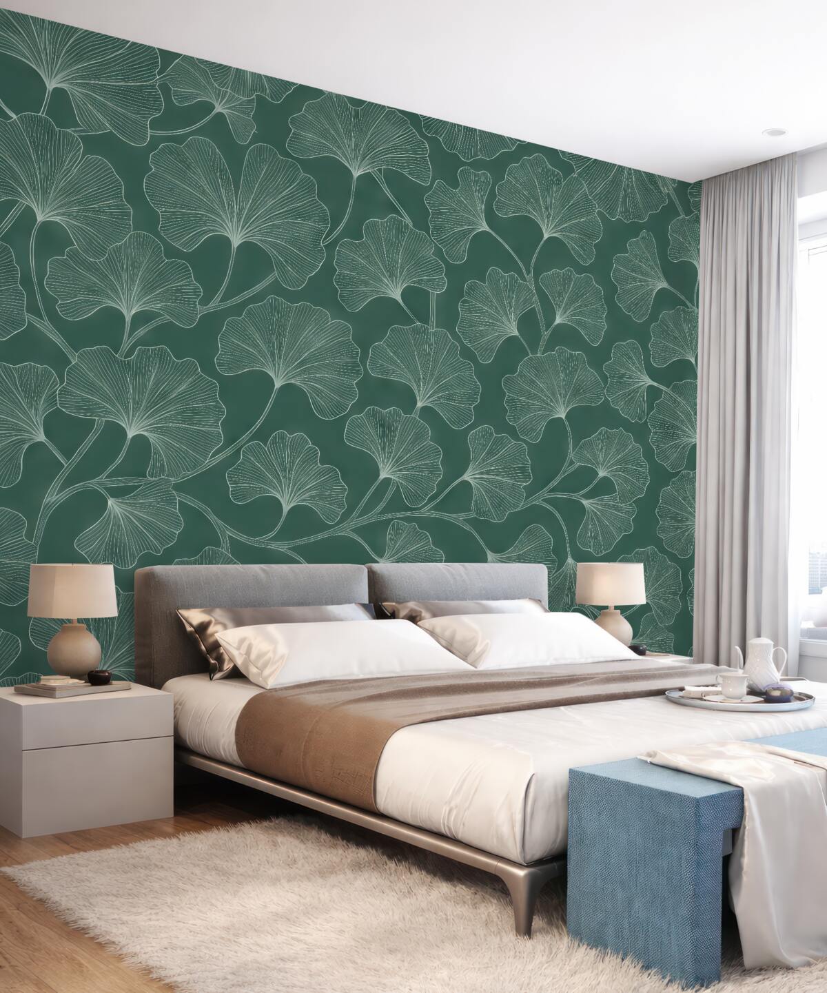 Fototapeta Subtelne kontury na cichym tle.