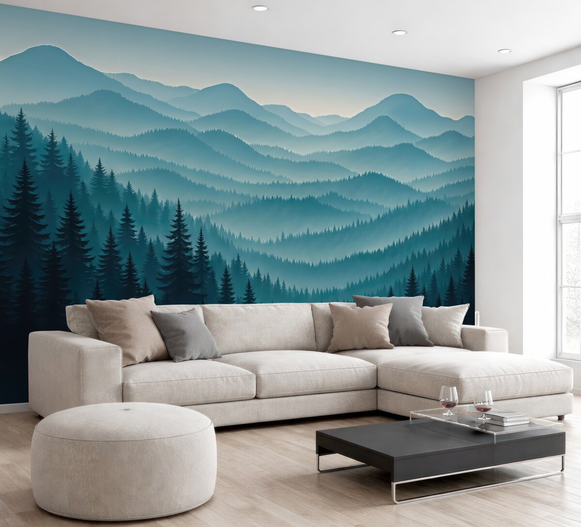 Fototapeta Poranek w górach.