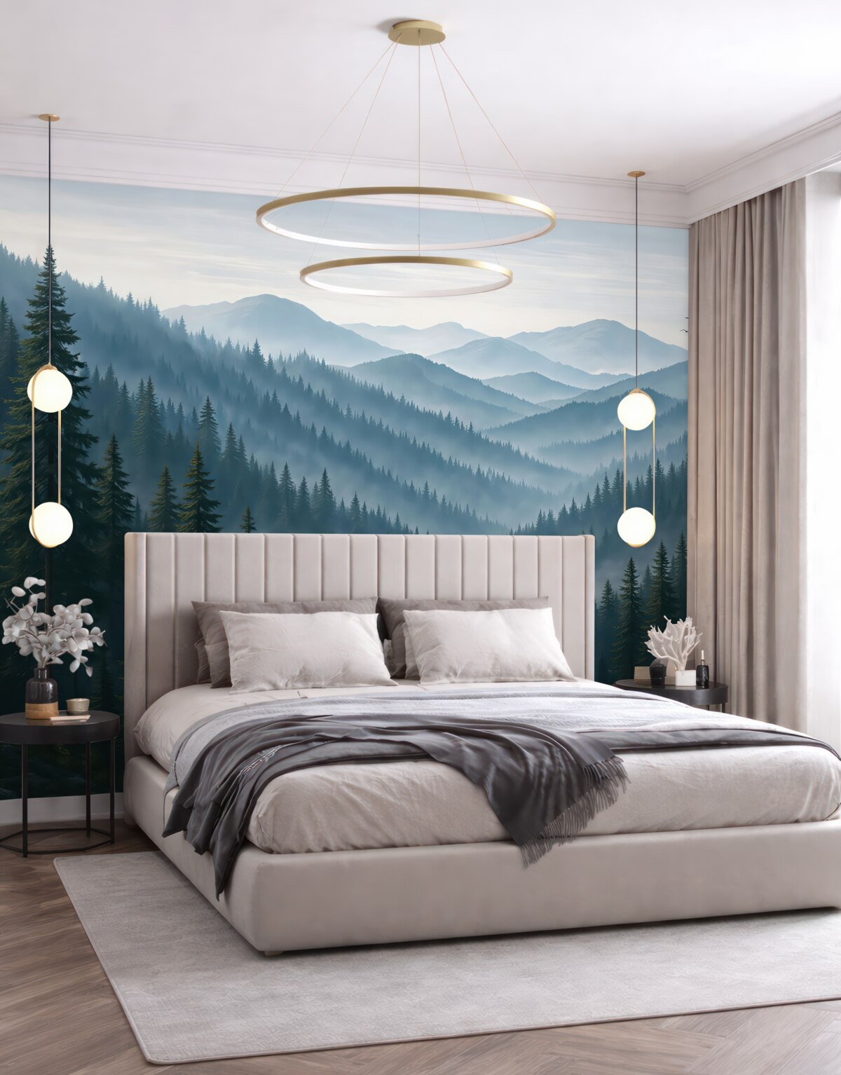 Fototapeta Góry z lasem