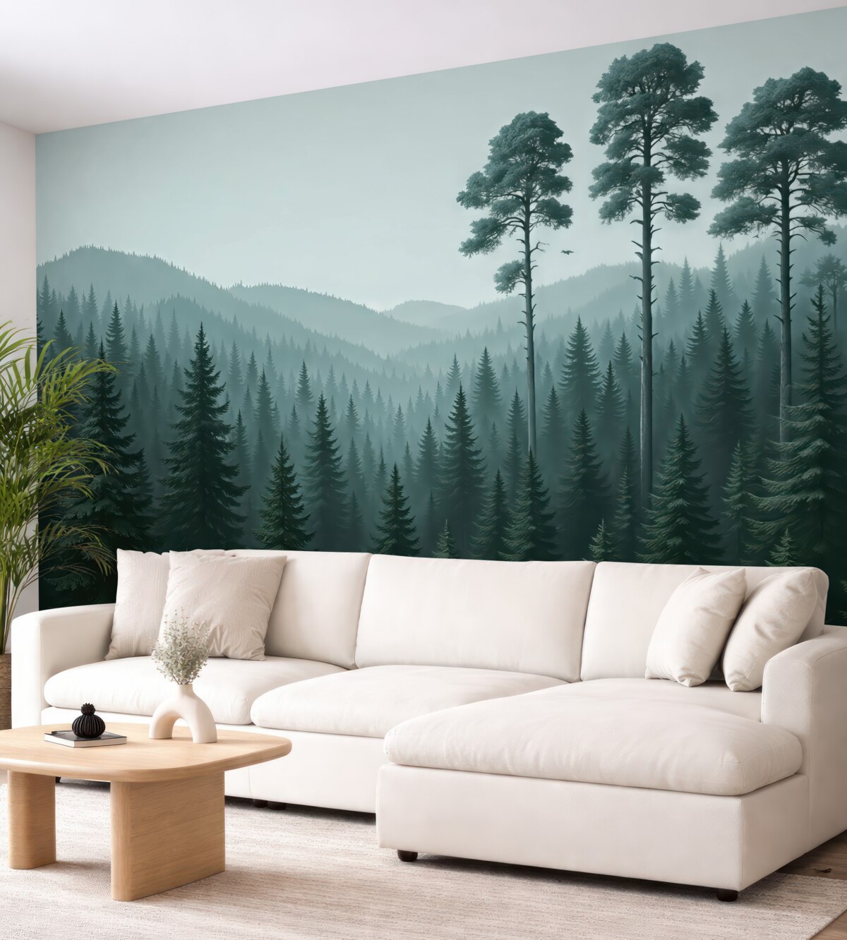 Fototapeta Wzgórza i wysokie rośliny.