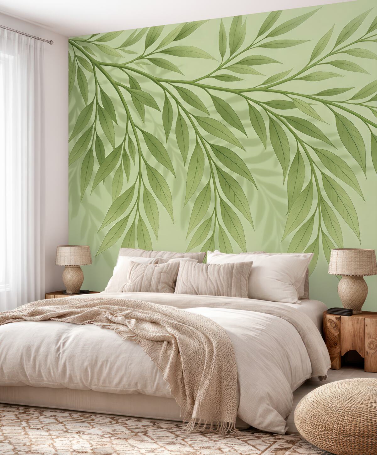 Fototapeta Liście, sombra, odcień oliwkowy.