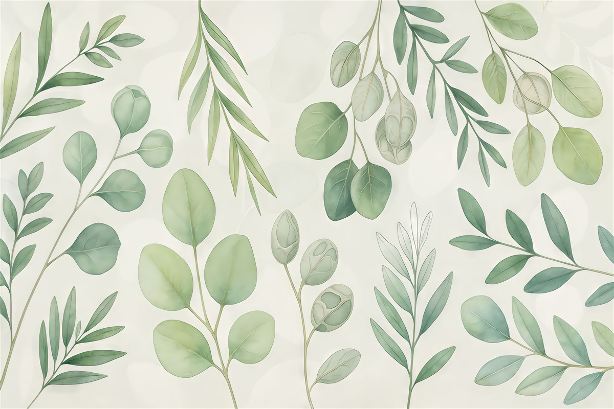 Fototapeta Subtelna zieleń w uspokajających tonacjach.