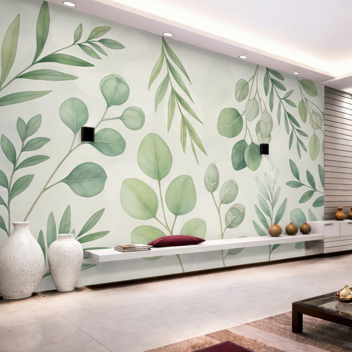 Fototapeta Subtelna zieleń w uspokajających tonacjach.