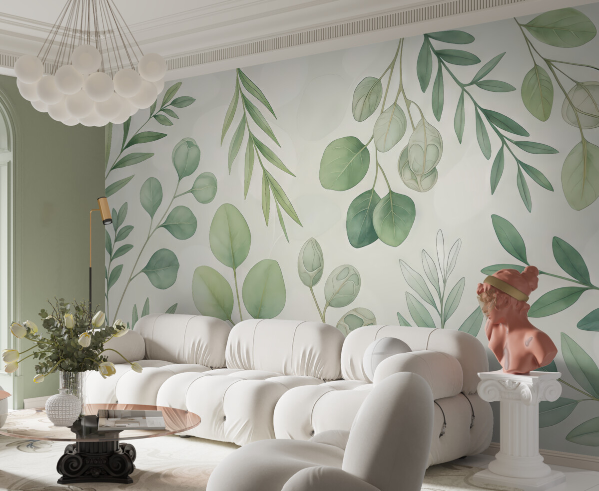 Fototapeta Subtelna zieleń w uspokajających tonacjach.