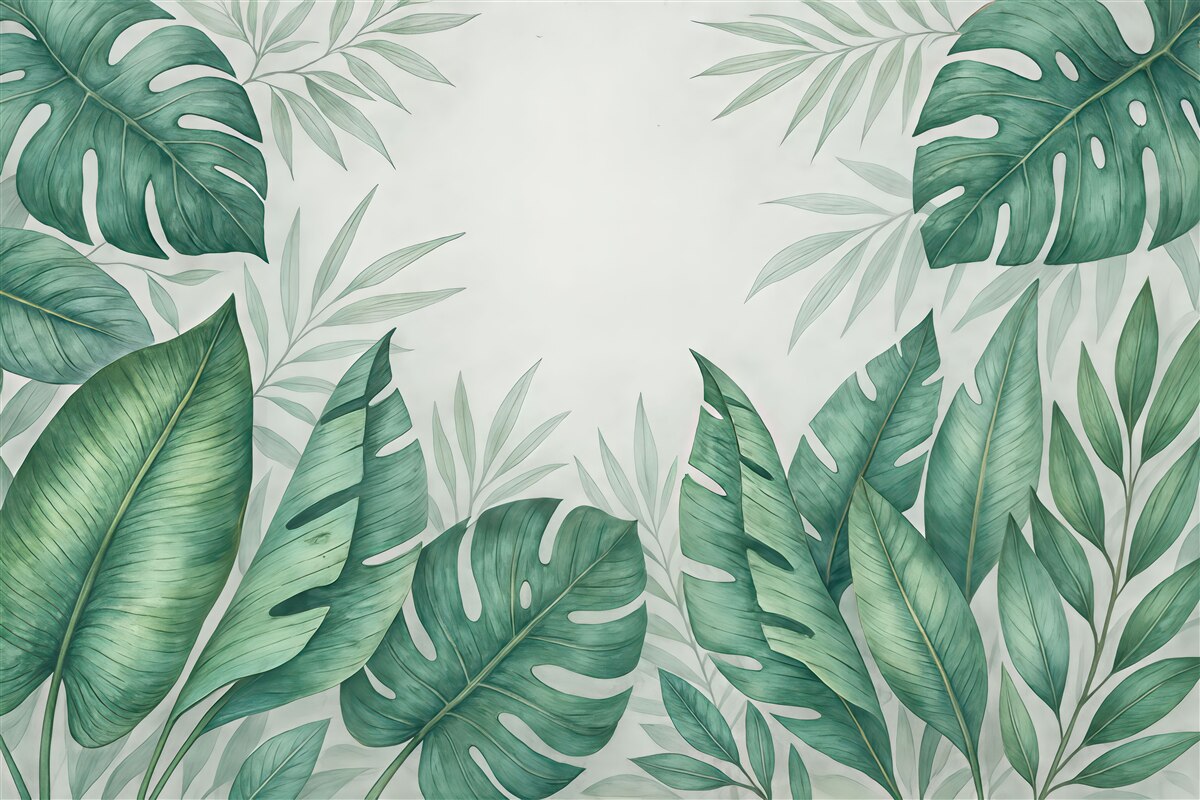 Fototapeta Liście tropikalnej puszczy.