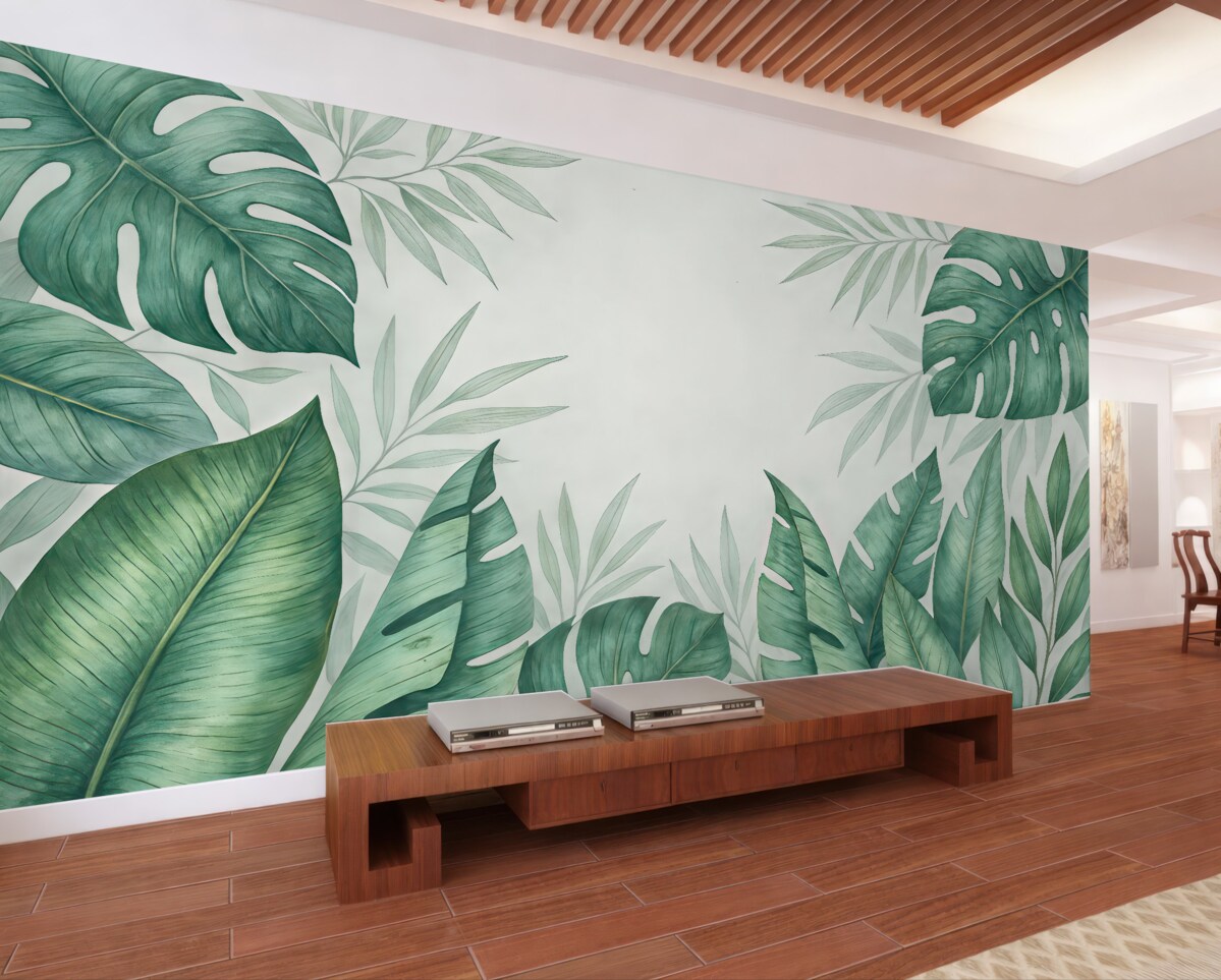 Fototapeta Liście tropikalnej puszczy.