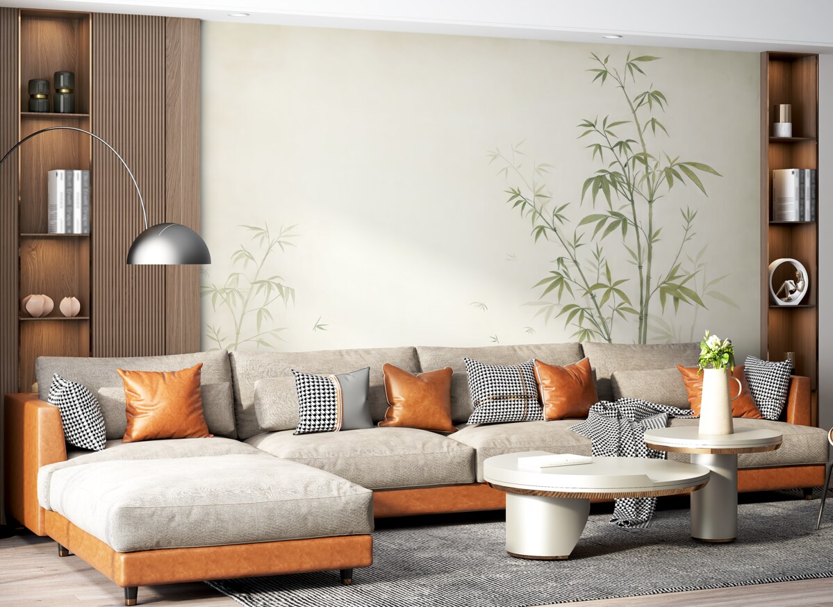 Fototapeta Subtelne liście odpoczywające w ciszy.