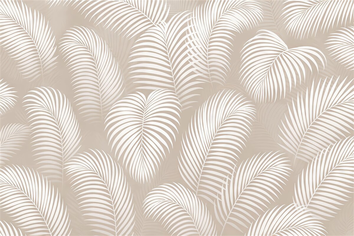 Fototapeta Tropikalna dżungla pozostawia jasny odcień.