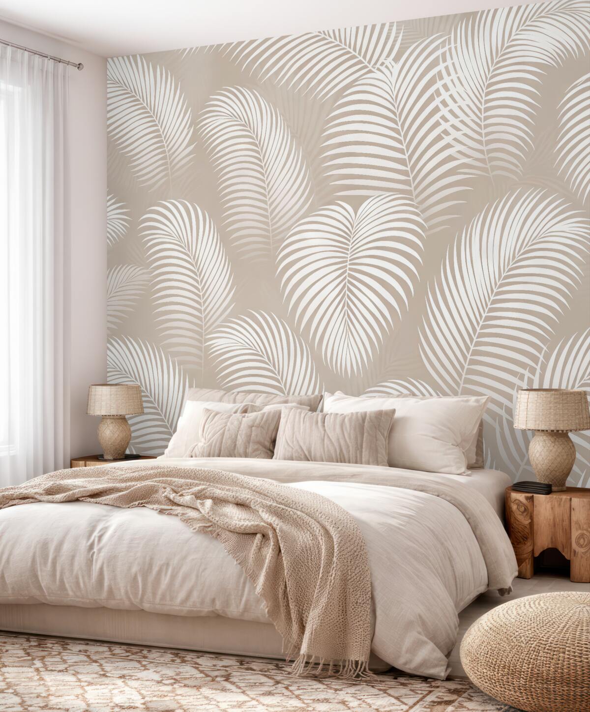 Fototapeta Tropikalna dżungla pozostawia jasny odcień.