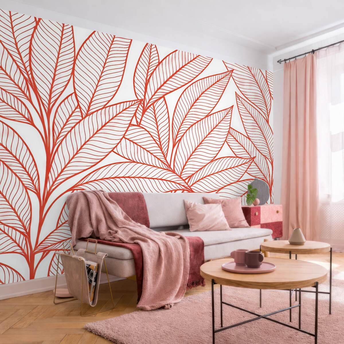 Fototapeta Szkic liści