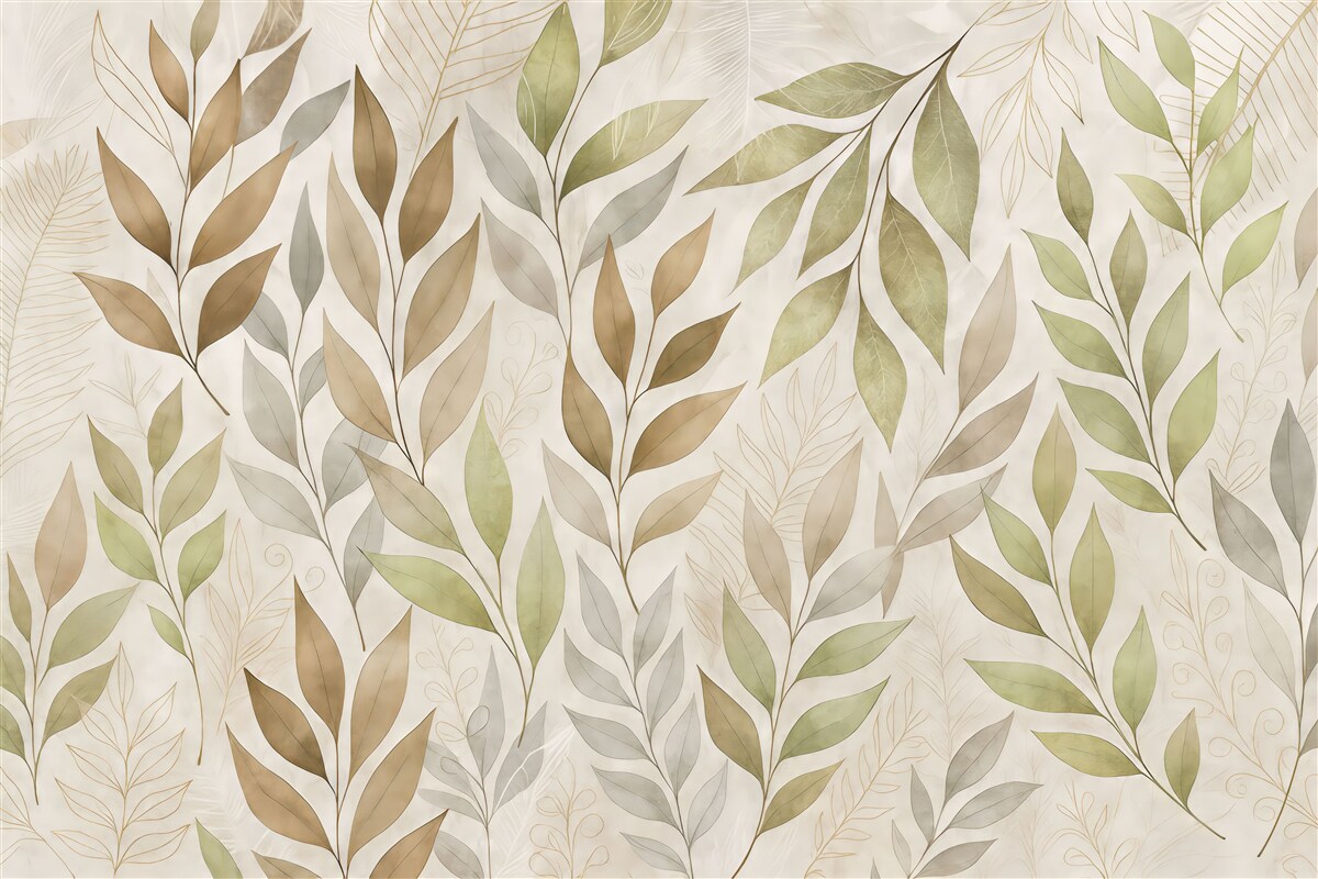 Fototapeta Subtelne tropikalne liście.