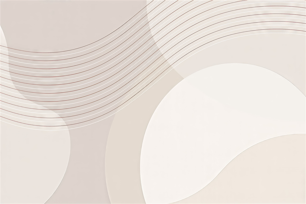 Fototapeta Geometryczne formy to świeża moda w odcieniu beżowym.