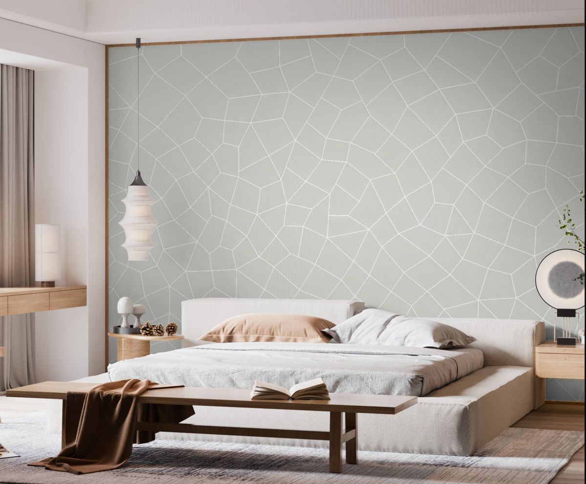 Fototapeta Geometryczne formy trójkątów sieciowych.