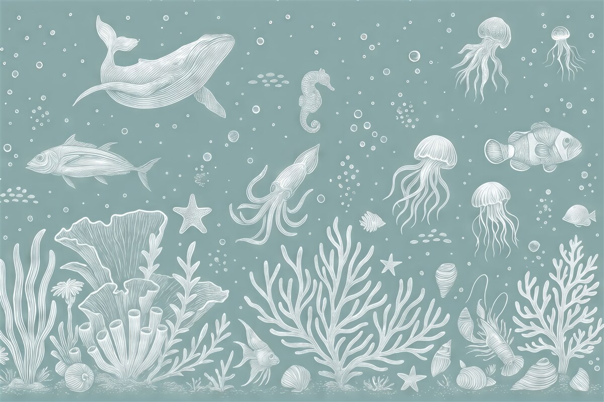 Fototapeta Podwodny świat wypełniony życiem.