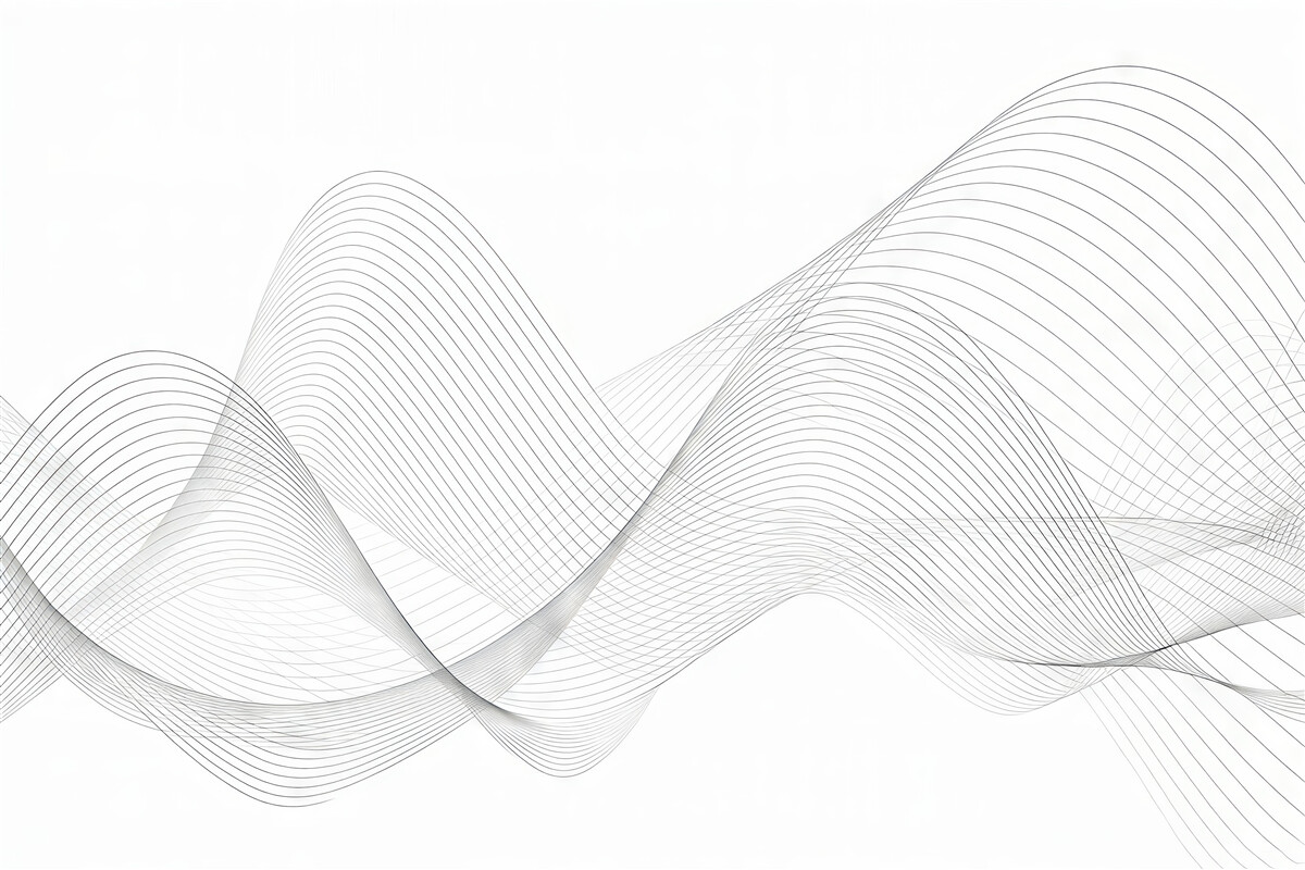 Fototapeta Stylowe fale w jednolitym wzornictwie.