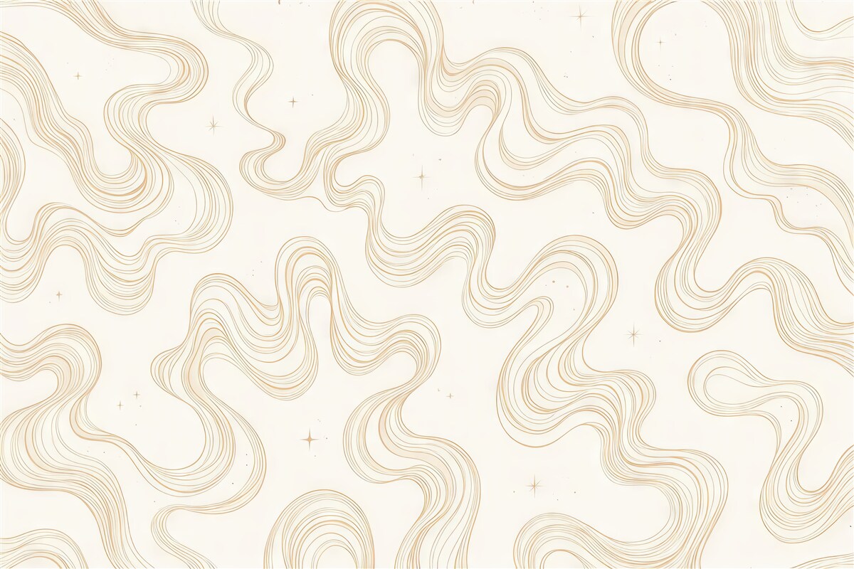 Fototapeta Stylowe kręgi na jasnym płótnie.