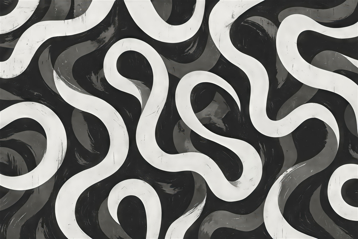 Fototapeta Abstrakcja w odcieniach czerni i bieli.