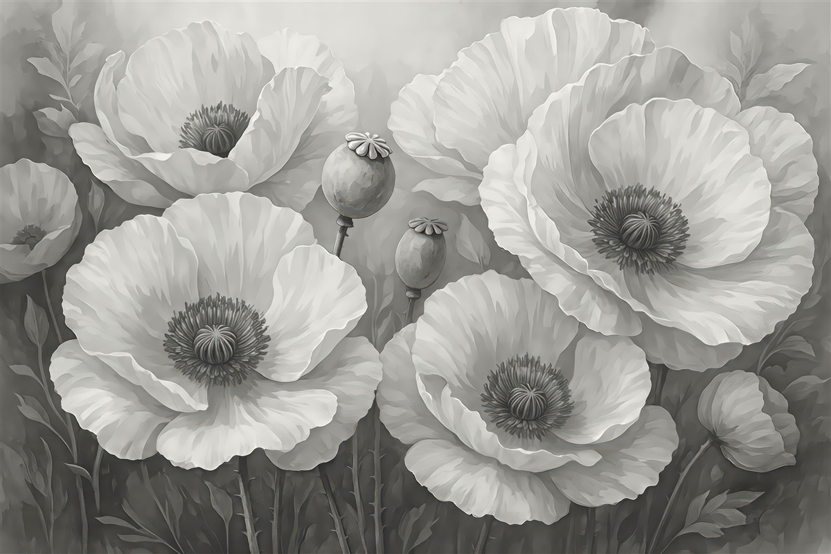 Fototapeta Rośliny w odcieniu sepii.