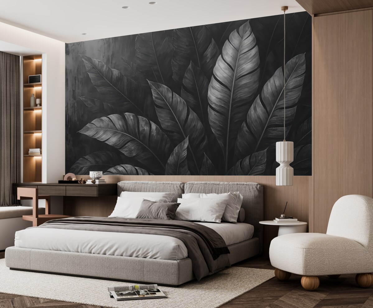 Fototapeta Ciemne liście.