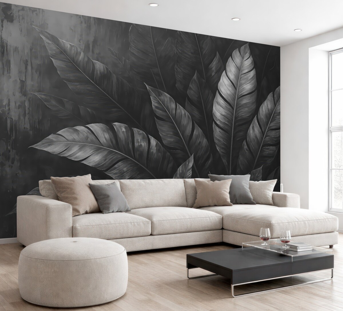 Fototapeta Ciemne liście.