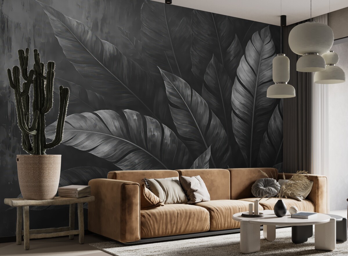 Fototapeta Ciemne liście.