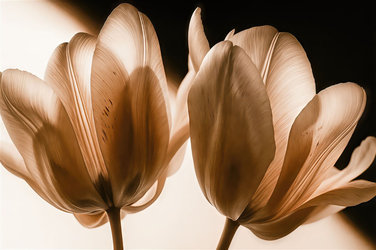 Fototapeta Dwa kwiaty tulipana.