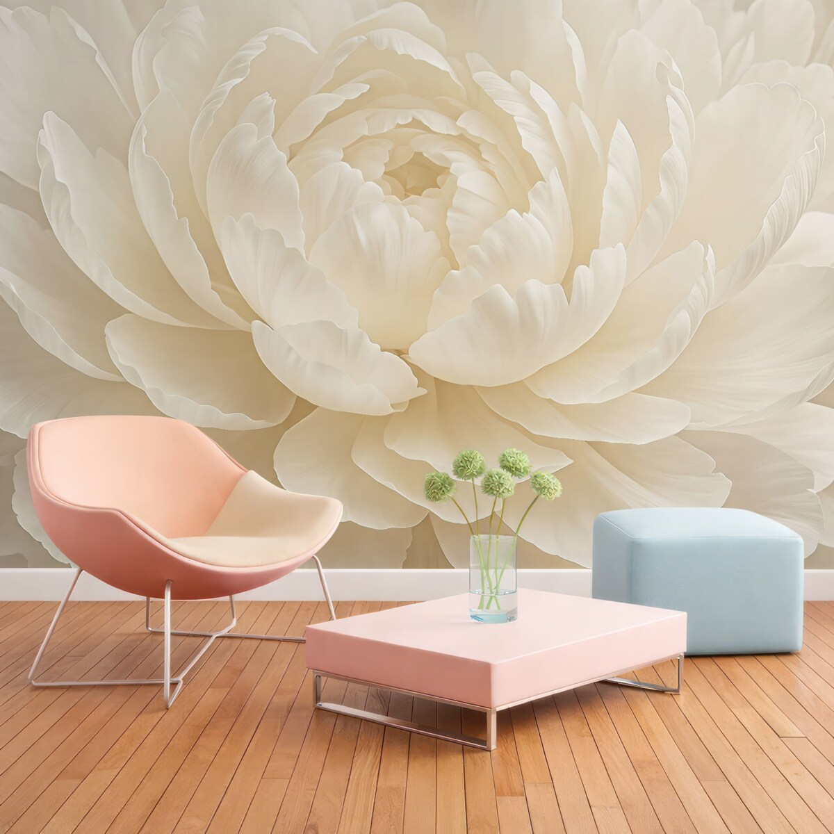 Fototapeta Biała peonia