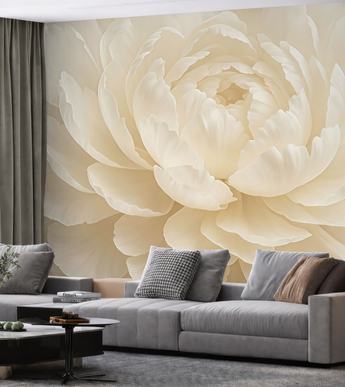 Fototapeta Biała peonia