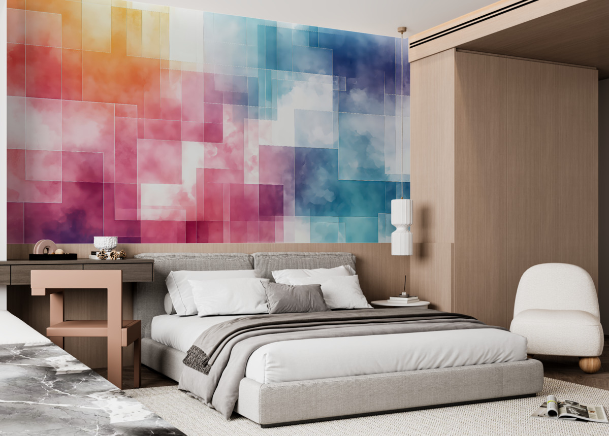 Fototapeta Powstają abstrakcyjne plamy.