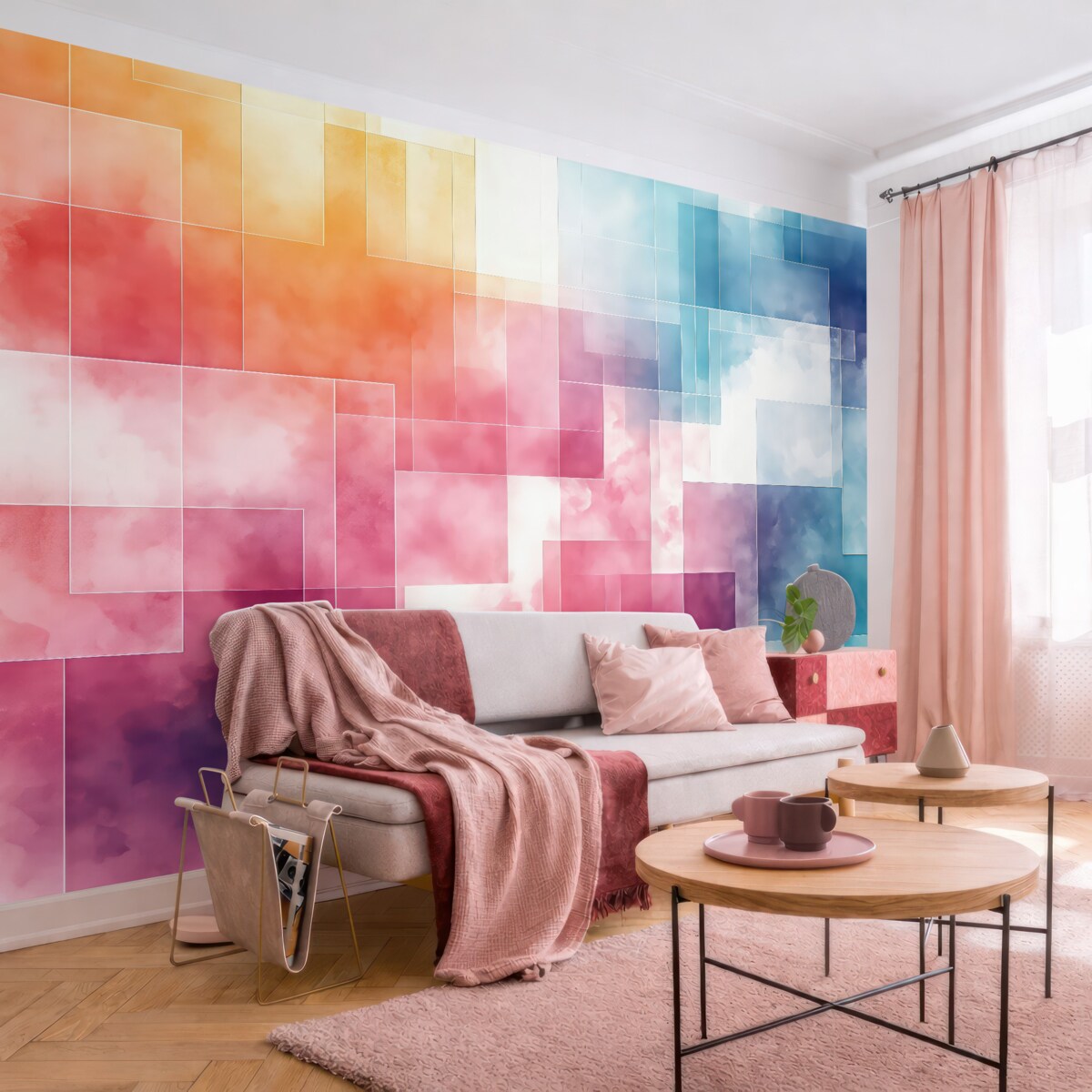 Fototapeta Powstają abstrakcyjne plamy.