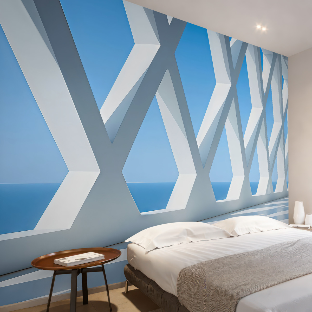 Fototapeta Abstrakcyjna forma architektoniczna, korytarz.