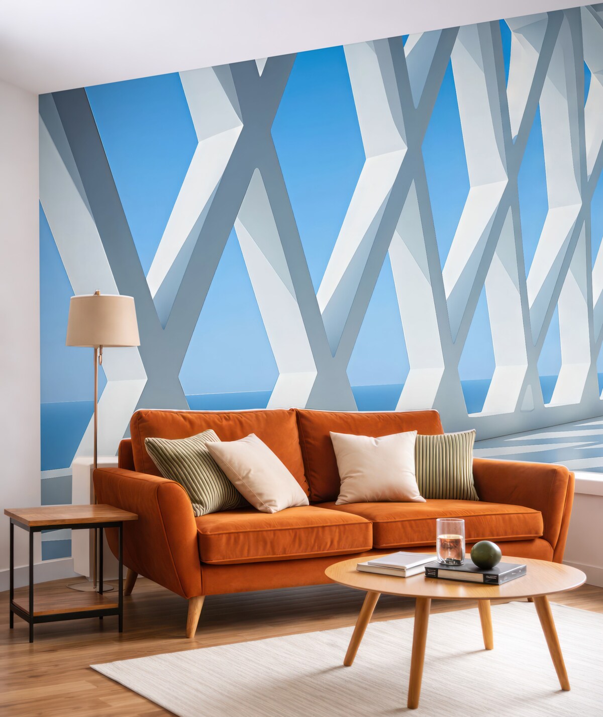 Fototapeta Abstrakcyjna forma architektoniczna, korytarz.