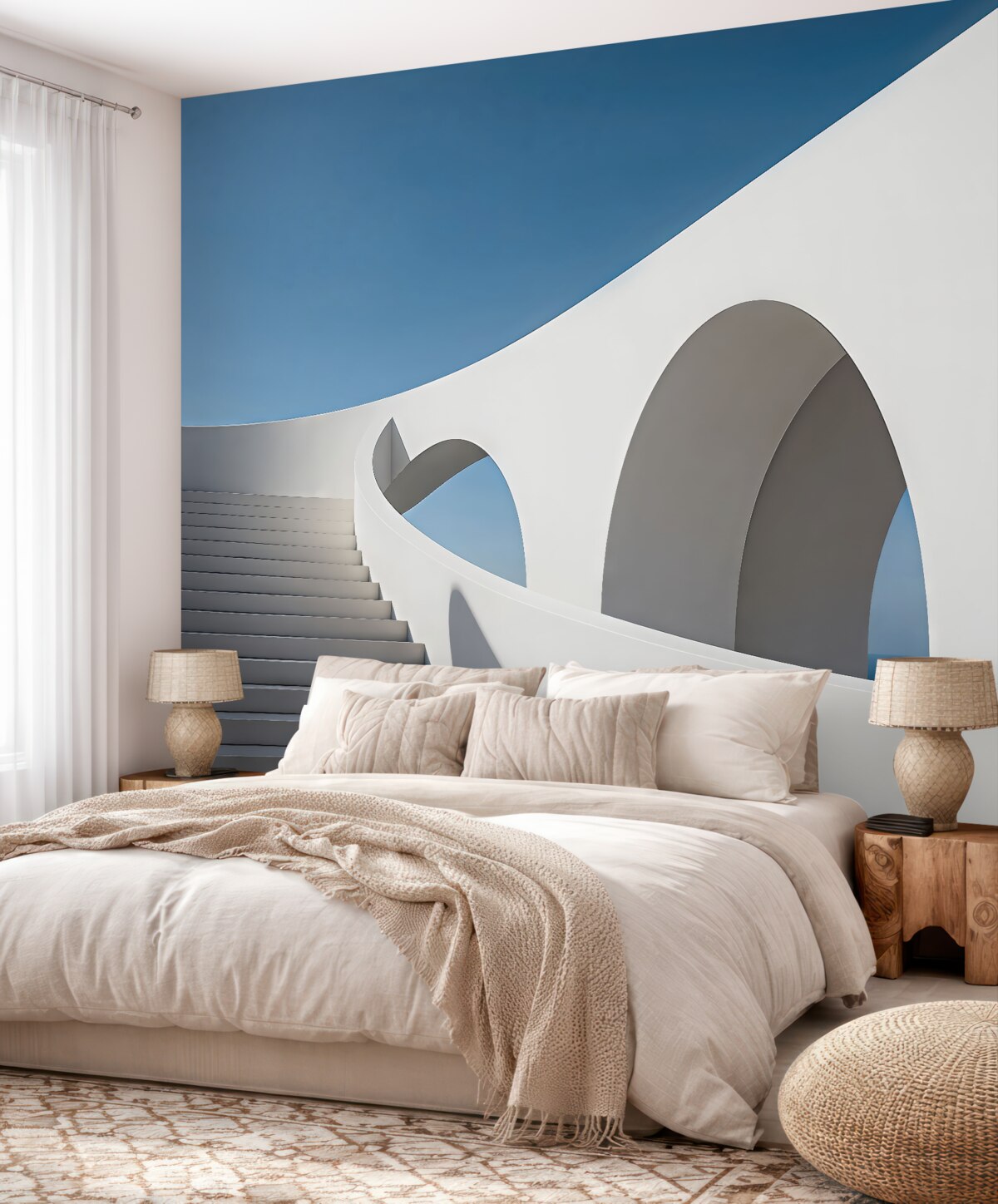 Fototapeta Kroki, prosty abstrakcyjny projekt budowlany.