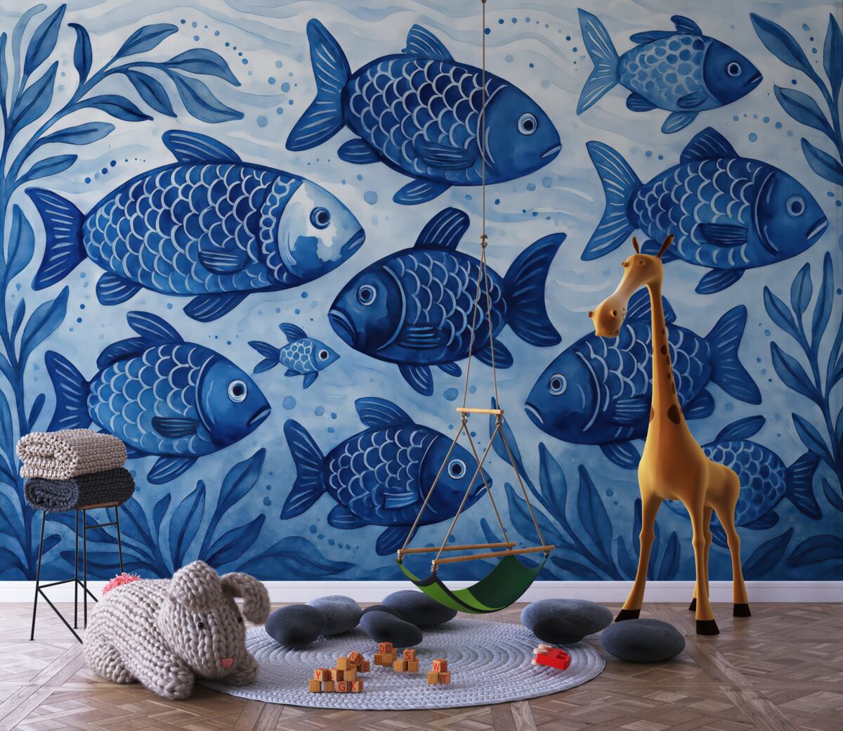 Fototapeta Niebieska rybka