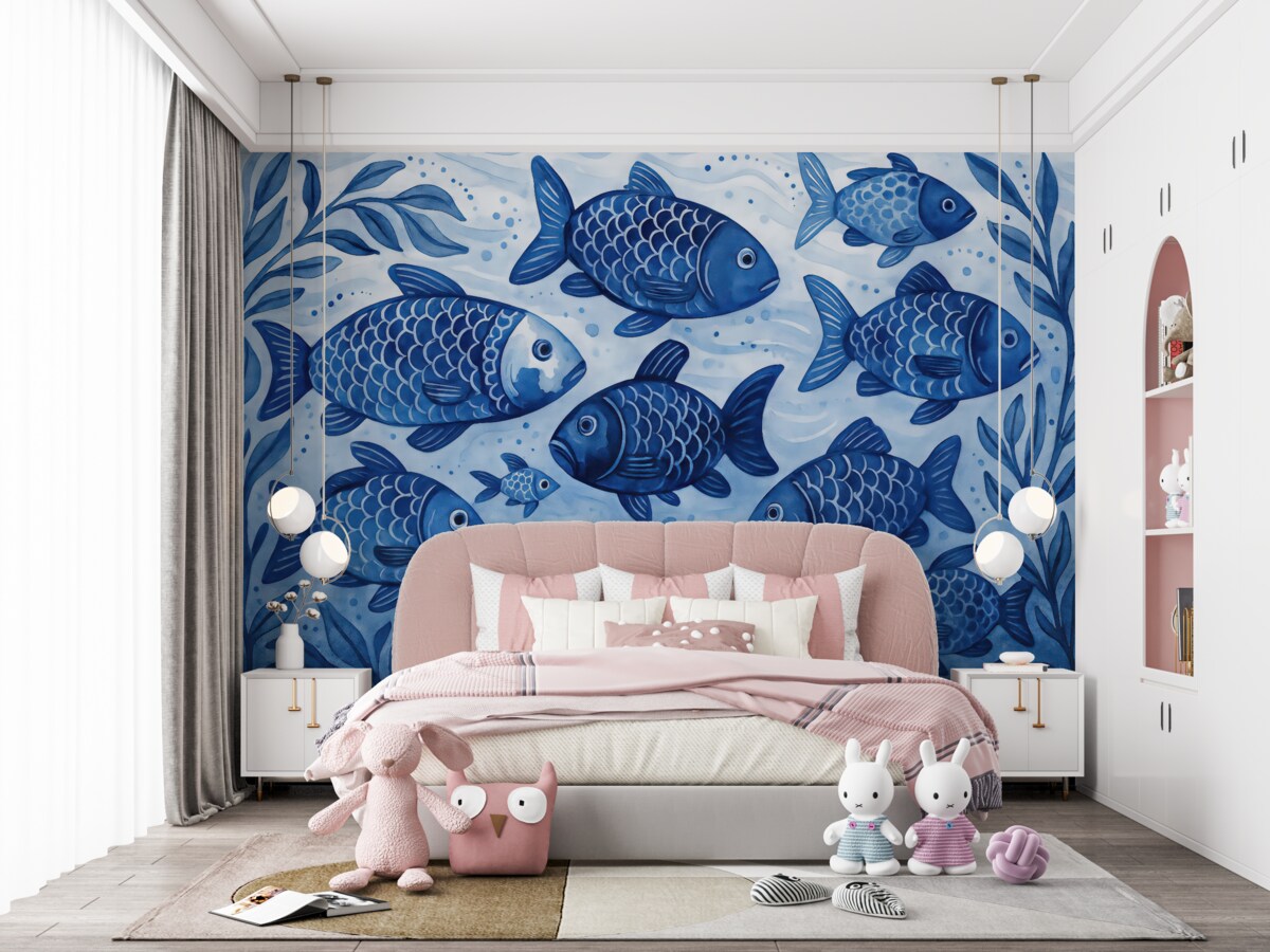 Fototapeta Niebieska rybka