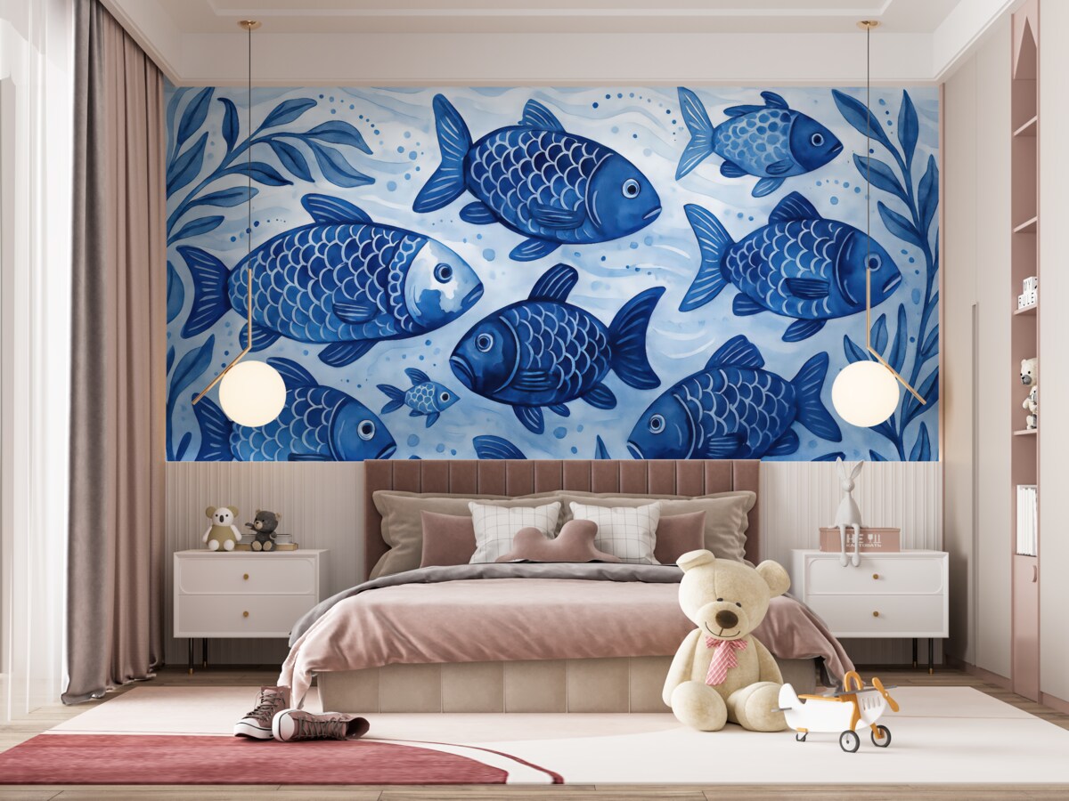 Fototapeta Niebieska rybka