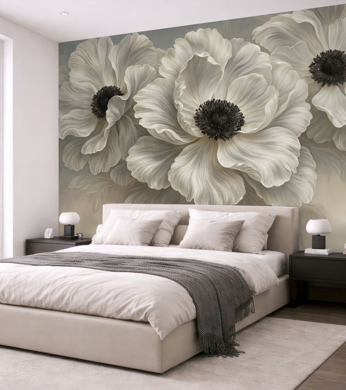 Fototapeta wielkie abstrakcyjne kwiaty