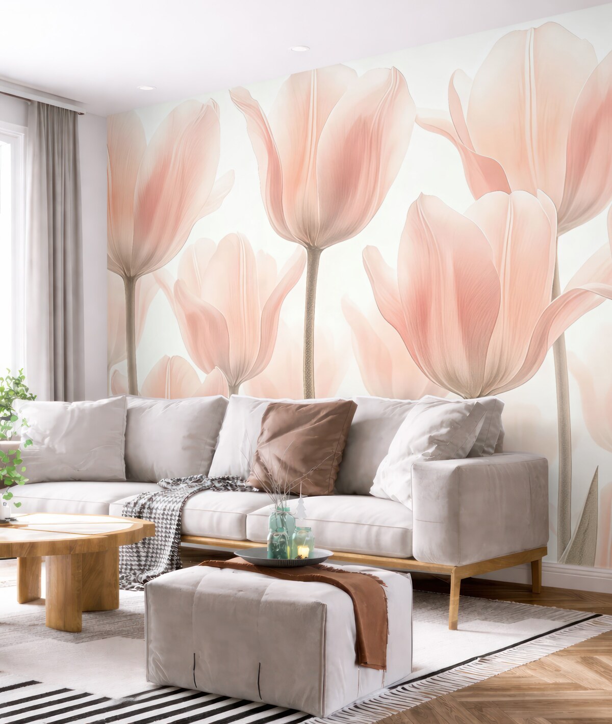 Fototapeta Tulipany w kolorze różowym.