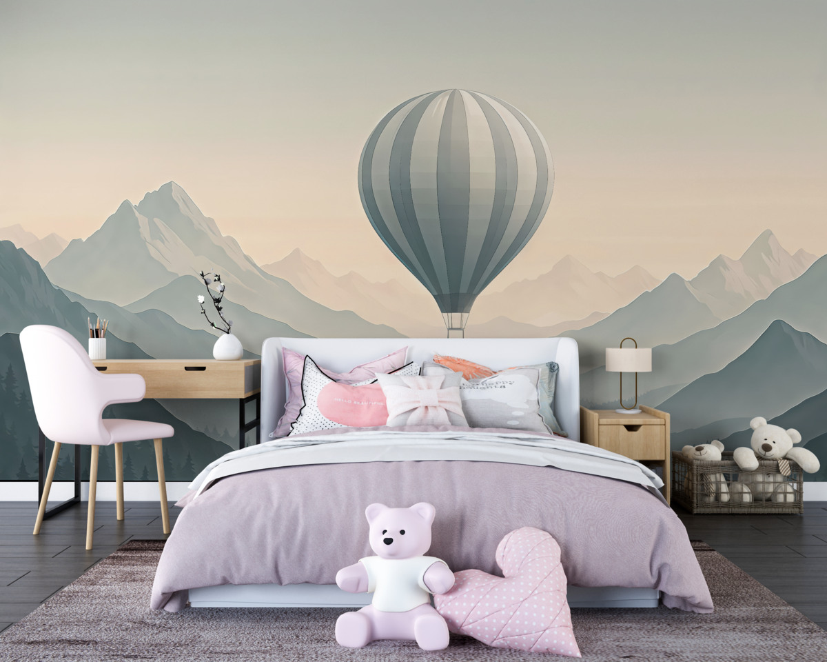 Fototapeta Góry i balon