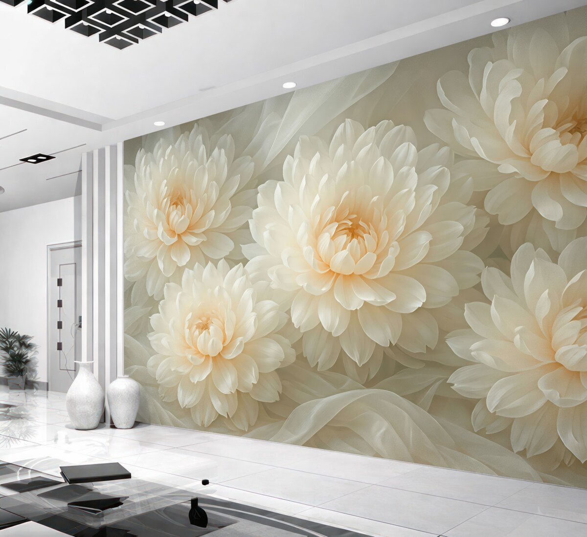 Fototapeta Białe peonie.