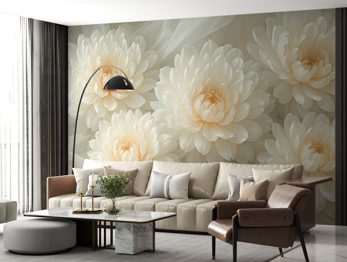 Fototapeta Białe peonie.