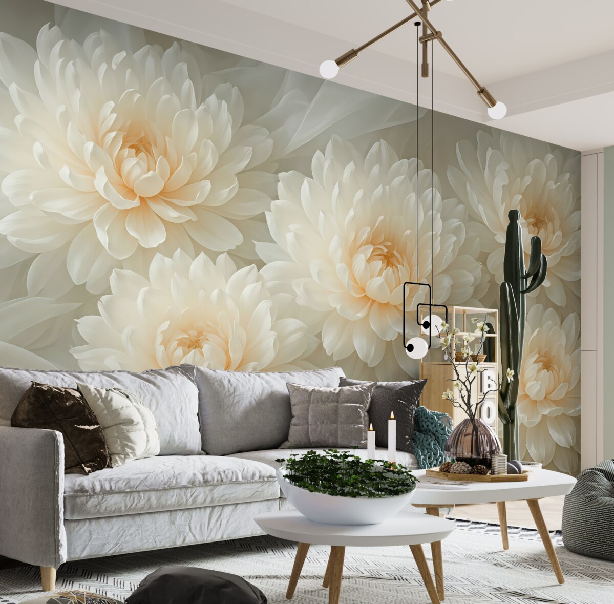 Fototapeta Białe peonie.